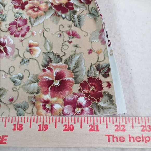 Vtg. Quilting Fabric Mix Lot Fat Quarters and Large Cut 6 Pieces Craft Lot #4 - Picture 9 of 10